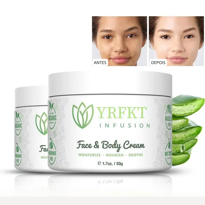 Crema Facial Hidratante Aloe Vera Antiarrugas y Aclarante