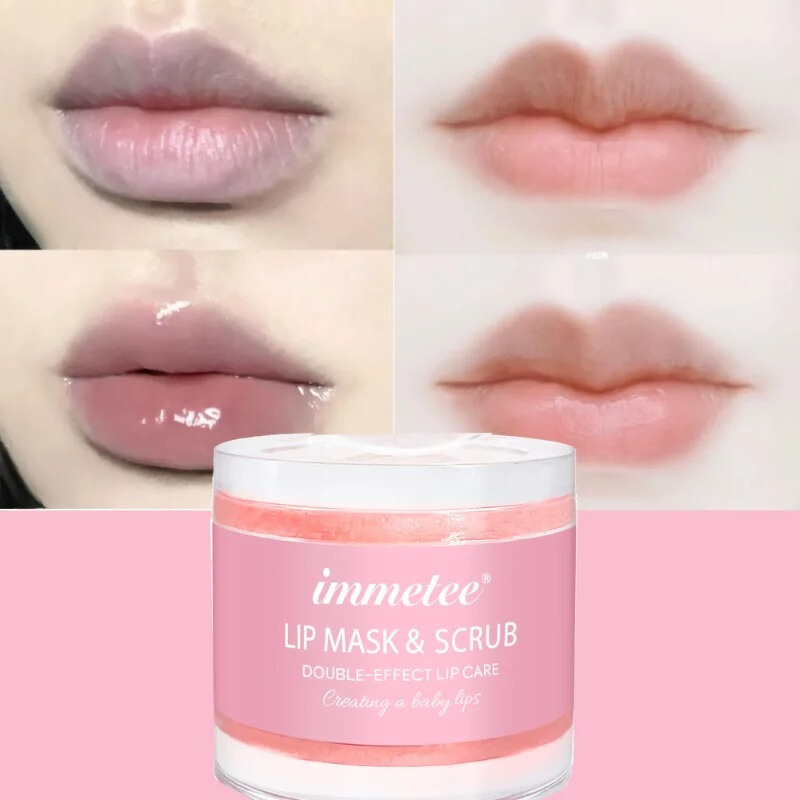Bálsamo Labial 2 en 1 con Exfoliante y Mascarilla Nocturna